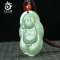 Xinjiang Hetian Jade Station Buddha Jade Buddha Pendant Female Maitreya Jade Jade Jade Buddha Gong Laughing Buddha Jade Pendant