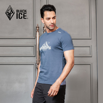 Black Ice new mens T-shirt cotton half sleeve T-shirt leisure sports breathable moisture absorption short sleeve F1501