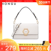 Red Valley Package Girls 2021 New Bull Leather Temperament Single Shoulder Bag Fashion Small Square Bag Trendy Satchel Bag 3941