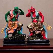 12-inch clairvoyance Shunfeng ear statue clairvoyant general left and right protector resin Buddha statue ornaments