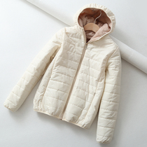 Autumn and winter cotton coat womens short light small quilted jacket bread suit womens thin college wind lamb coat womens large size