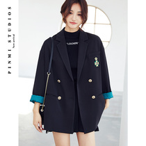 Black fashion JK uniform blazer women autumn 2021 New Korean leisure college style suit suit tide