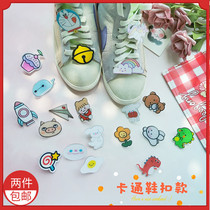 Cartoon Rainbow Unicorn Girl Hearts Bell Bell Adapted to Air Force One Canvas Shoes Laces shoe Shoes Decorative Shoe Buttonup Shoe Flower Tide