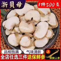 Chinese herbal medicine Fritillaria tablets 500g Zhejiang shellfish elephant big shellfish native shellfish Pearl can grind Zhebei powder