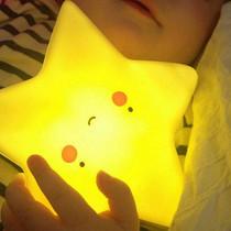 Moon Night Light Toys Children ins Baby bedroom Glowing Stars Room Feeding lights Placate baby decoration