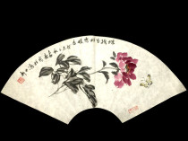 Yang Elephant Xian Boutique Flowers Bird Country Painting Fan Face Unframed Picture of Framed Villa Living Room Office Tea Room Jama Decoration Painting