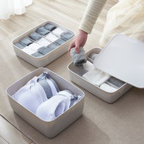 Thickened household covered underwear storage box Drawer type plastic underwear underwear socks bra box Dormitory finishing box