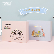 Fang Senyuan gift box birth gift to give baby one year old clothes box with hand gift full moon creative gift box
