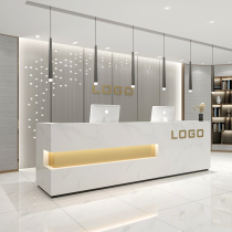 Simple modern cashier counter clothing shop barber shop bar company Hotel beauty salon retro reception front desk