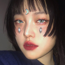 pony same eye makeup sequins beauty Diamond stickers fairy dream eyebrows tears makeup face water drip Diamond stickers