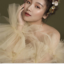 New mesh long bridal gloves photo studio photo styling hand sleeve hand gauze dress wedding catwalk accessories