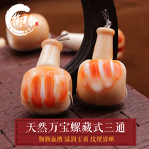 Natural Hainan Wanbao snail hidden tee Buddha head Buddha Tower Buddha pearl moon Bodhi King Kong accessories Diy