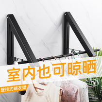 Indoor clothes artifact coffin rod bracket telescopic invisible drying rack balcony dormitory free of holes and simple hanging clothes