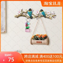 American door key adhesive hook Wall wall hanging creative coat hook Wall hanger porch wall decoration bird adhesive hook