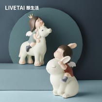 State life cute girl heart fairy tale elf ornaments Q version angel girl bedroom car decoration gift