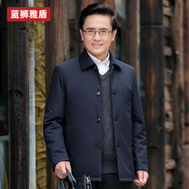 Winter middle-aged and elderly cotton clothes mens casual thick dad winter business coat middle-aged mens cotton winter jacket