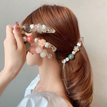 Vertical hairhairclip female banana clip back top clip hairpin horsetail vertical clip temperament disc hairclip broken hairclip