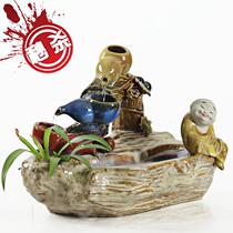 Chinese water heater Ceramic craft water ornaments Creative home indoor humidifier Zen c Italian ornaments new products