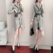 Suit dress womens 2021 early spring and autumn new small fragrance first hand first hand quality professional long-sleeved skirt