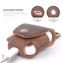 New airpods leather protective cover anti-fall wear-resistant Apple Bluetooth wireless accessories iPhone headset storage