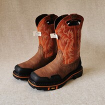 48 large size classic steel head outdoor boots waterproof and oil-proof motorcycle boots Cowhide Goodyear heavy-duty boots