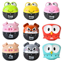 Cute cartoon frog kitchen time timer Mechanical bell reminder countdown timer Creative reminder