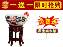 Jingdezhen new diameter 50 cm flower rich ceramic king size ornaments art decoration fish tank
