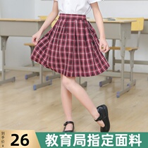  Shenzhen school uniform primary school summer dress female plaid skirt uniform uniform skirt summer short skirt