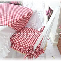 4-face lotus leaf edge field chair cushion European style cloth art cushion chair cover Korean style table and chair cushion plus core can be set