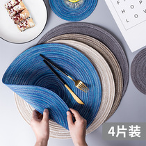 Nordic heat insulation table mat Desktop non-slip cloth Western mat Anti-hot pot mat Plate mat Soup mat Bowl coaster dish