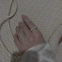 Tyusha woven design * retro presence natural freshwater pearl glare American 14K gold ring ring