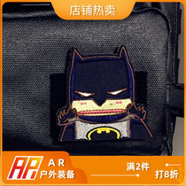 Personality fashion tactical armband outdoor military fan backpack epaulettes embroidery Velcro Batman Hescat