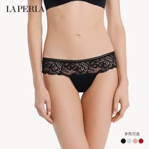LA PERLA LADY PANTS LAYLA THIN Sexy Lace Lace Half Overdraft Embroidered Tpants