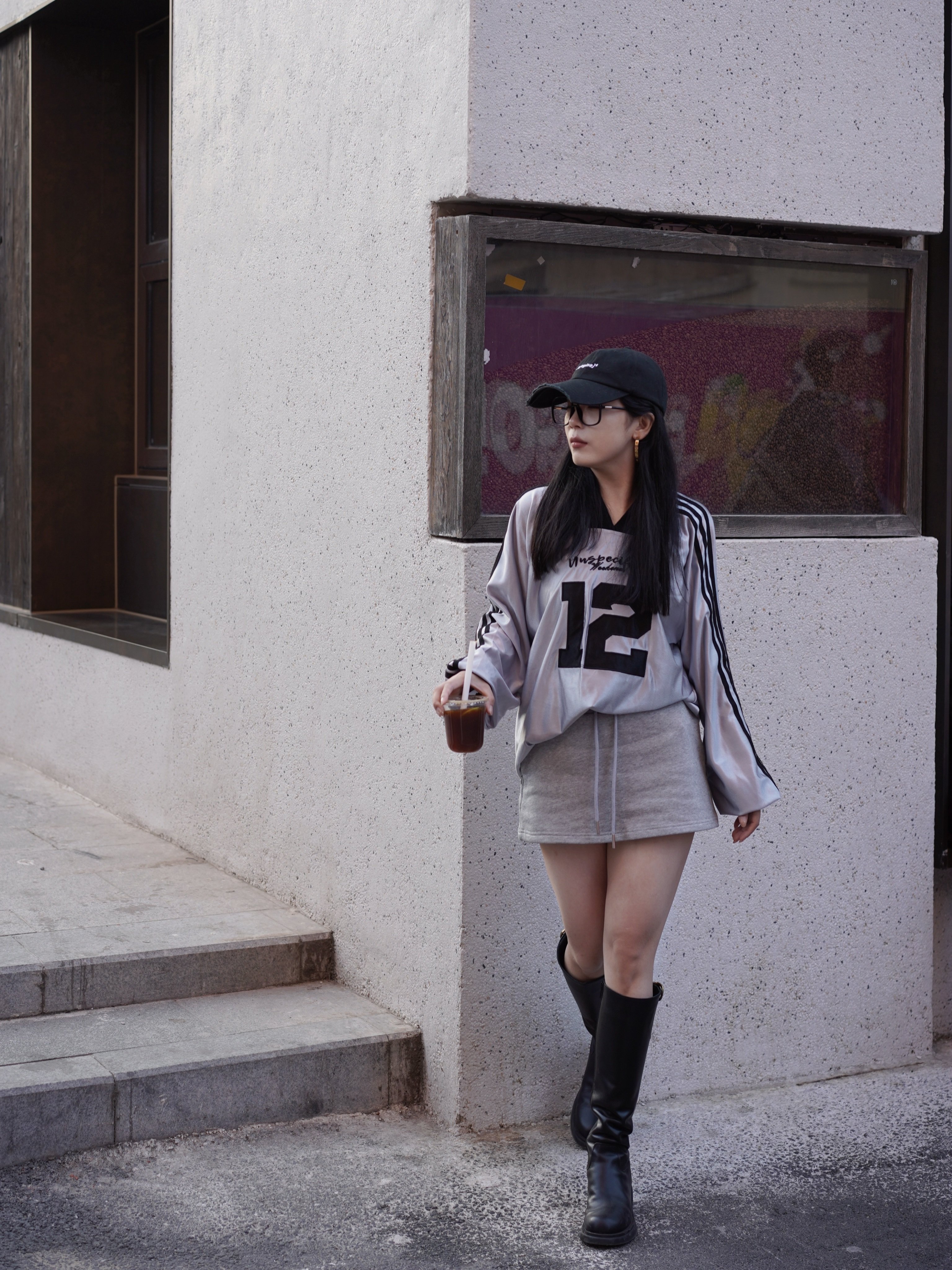 kisscat接吻猫[城市旅人]骑士靴，万茜方枪枪美洋同款真皮皮带扣复古英伦风