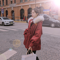 Parker cotton clothes female Korean version 2021 Winter New ins tide tooling plus velvet small man cotton padded jacket coat