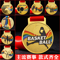 Swimming Basketball Table Tennis Taekwondo Competition Medals for Marathon Games Metal Listing Gold customized