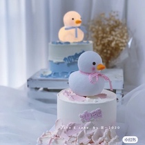 Cake ins nightlight cute duck decoration ornaments cartoon cake decoration new creative gift