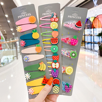 Girl Fruit Hair Clip Children Stream Sand Cards Children Princess Baby Princely Hair Accessories little girl bb clip card Broken Hair Accessories
