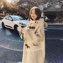 What about Mao the eldest of the women the Korean version of the Han version easing 2021 Winters new horn button even cap fashion Fashion Son Jacket