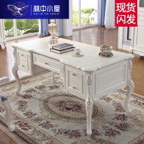 European desk computer desk writing desk desk desk study furniture desk bookcase set combination book desk French table
