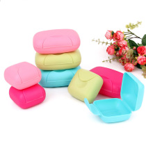 Creative flip waterproof leak-proof lock sealed soap box home travel soap box with cover portable candy color soap box