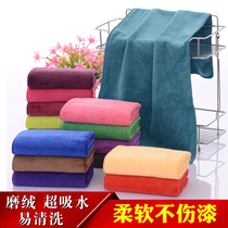 5 microfiber towels quick-drying household hairless barber shop head beauty car wash towel dry hair towel wholesale