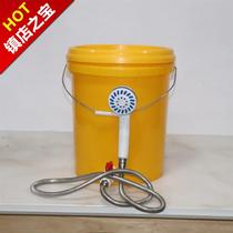 Shower head rental room Bath Shampoo bucket shower bucket shower bucket bucket with shower bedroom plastic farmer 6 workers rain shower nozzle