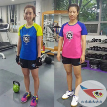 Beijing spaceflight new short sleeves strength clothes blouses team dress special ice silk cotton table tennis clothes sportswear