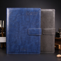 High-end business gift loose-leaf notebook set custom logo pen card case imitation leather PU notepad