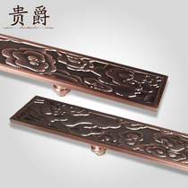 Guijue gate handle Xiangyun antique Chinese glass aluminum alloy copper handle hotel club Villa door handle