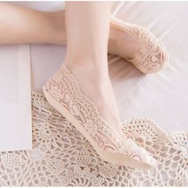 (Value-added 3-5 pairs)socks women shallow boat socks women invisible socks summer thin non-slip lace soles socks