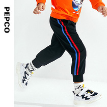 Piggy Banner childrens clothing boys trousers 21 spring and autumn clothes new middle and big childrens pants pure cotton pants casual pants tide