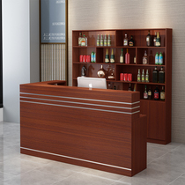 Cash register shop small retro corner hotel bar counter wine cabinet integrated restaurant supermarket convenience store counter customization