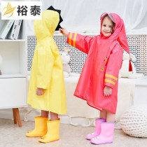 Childrens raincoat long foot cover students disposable waterproof first grade poncho 8-year-old three-year-old child child rain gear